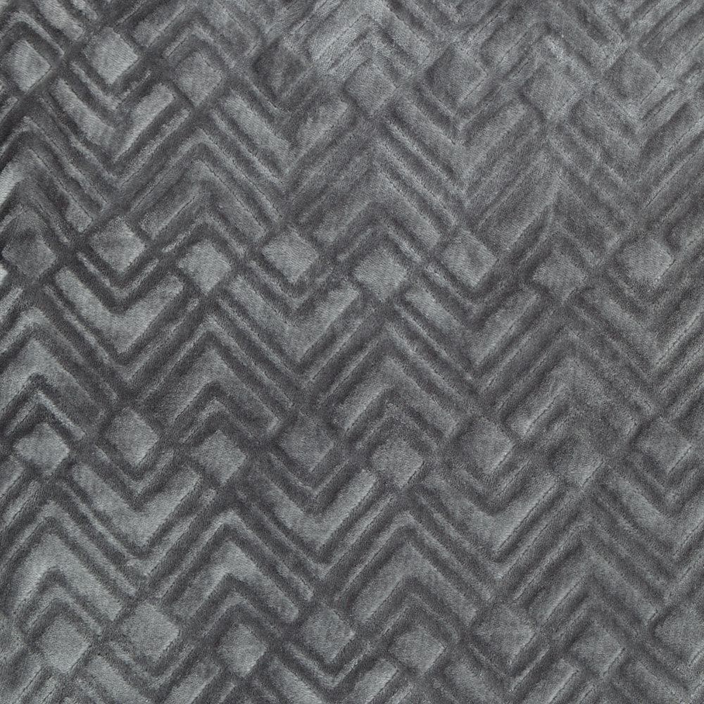 Velvet plush sherpa bed blanket grey chevron pattern Great Bay Home Cielo Collection on Tampa Home & Garden Store