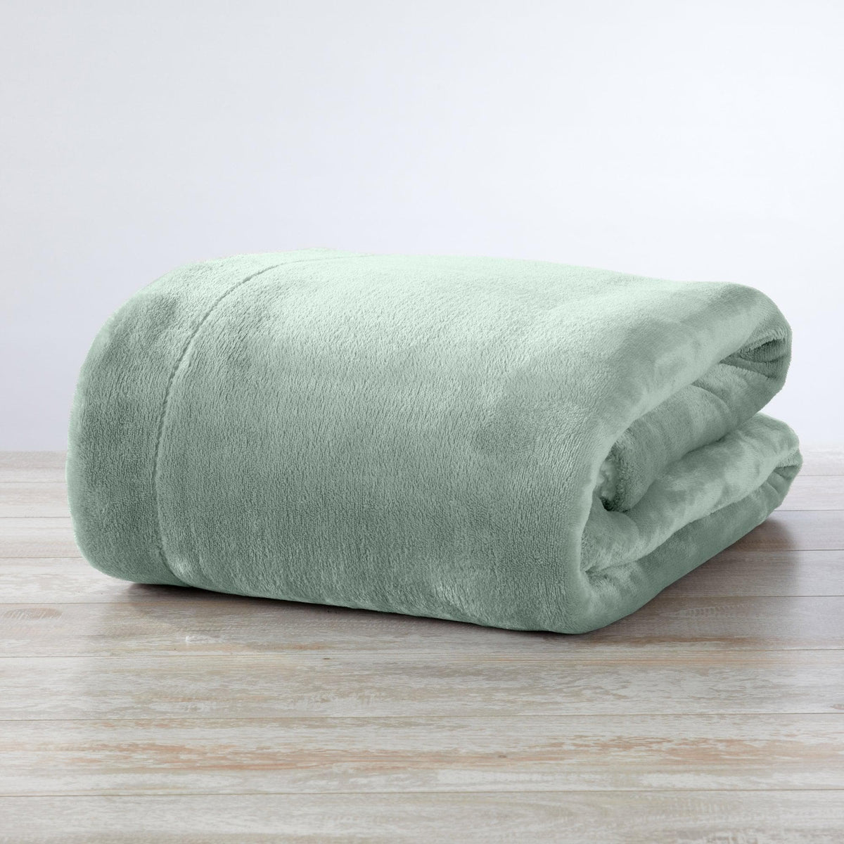 Velvet Plush Sherpa Luxury Bed Blanket mint green by Great Bay Home, Kinsley Collection on Tampa Home & Garden Store