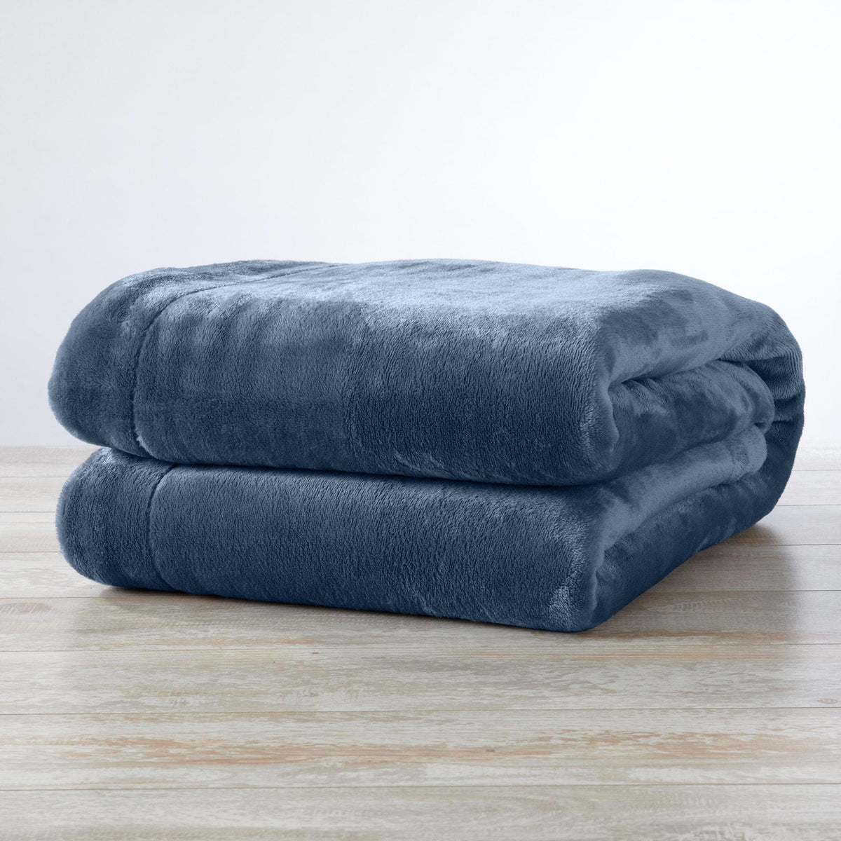 Velvet Plush Sherpa Luxury Bed Blanket, Kinsley Collection, blue, Great Bay Home on Tampa Home & Garden Store