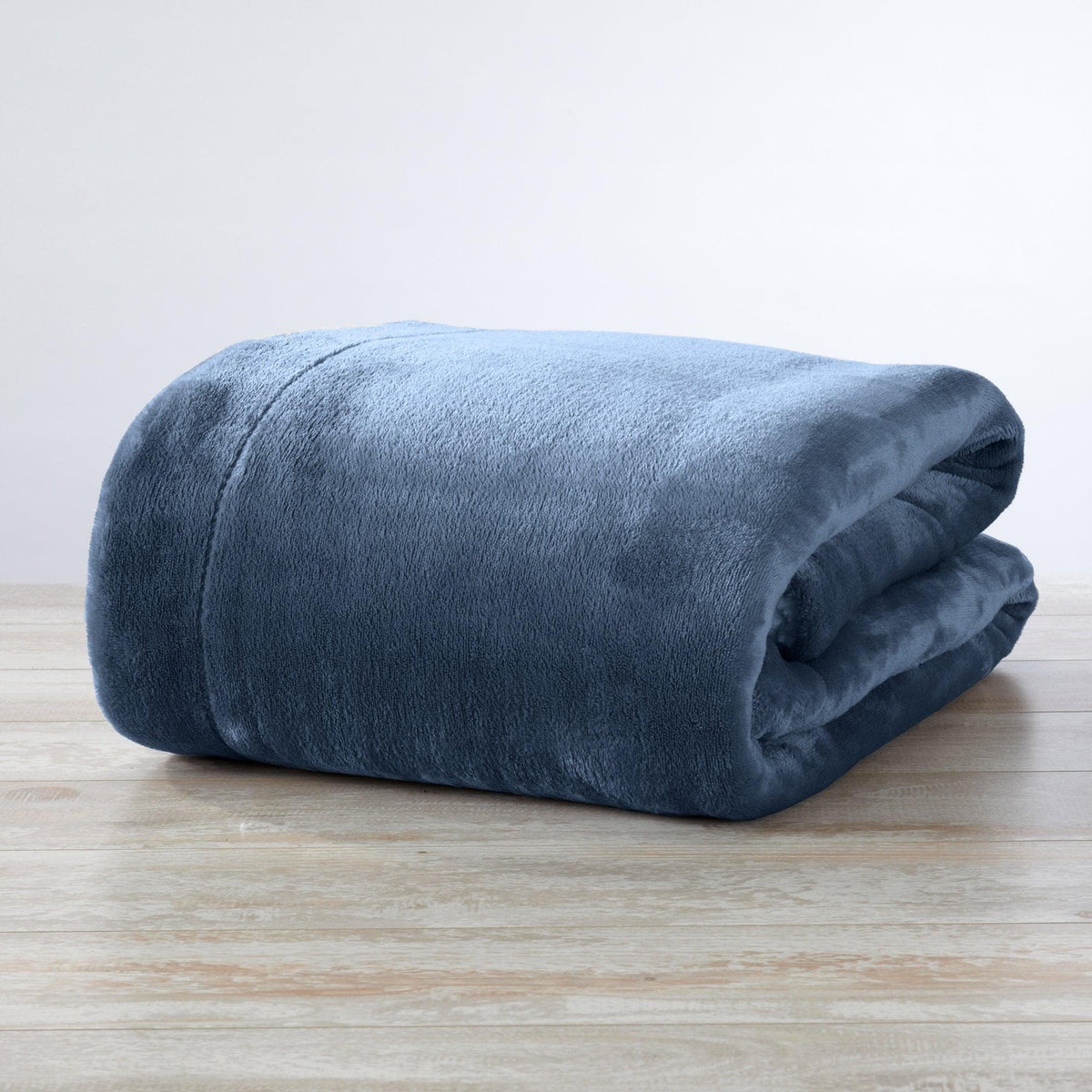 Velvet Plush Sherpa Luxury Bed Blanket Kinsley Collection blue by Great Bay Home on Tampa Home & Garden Store