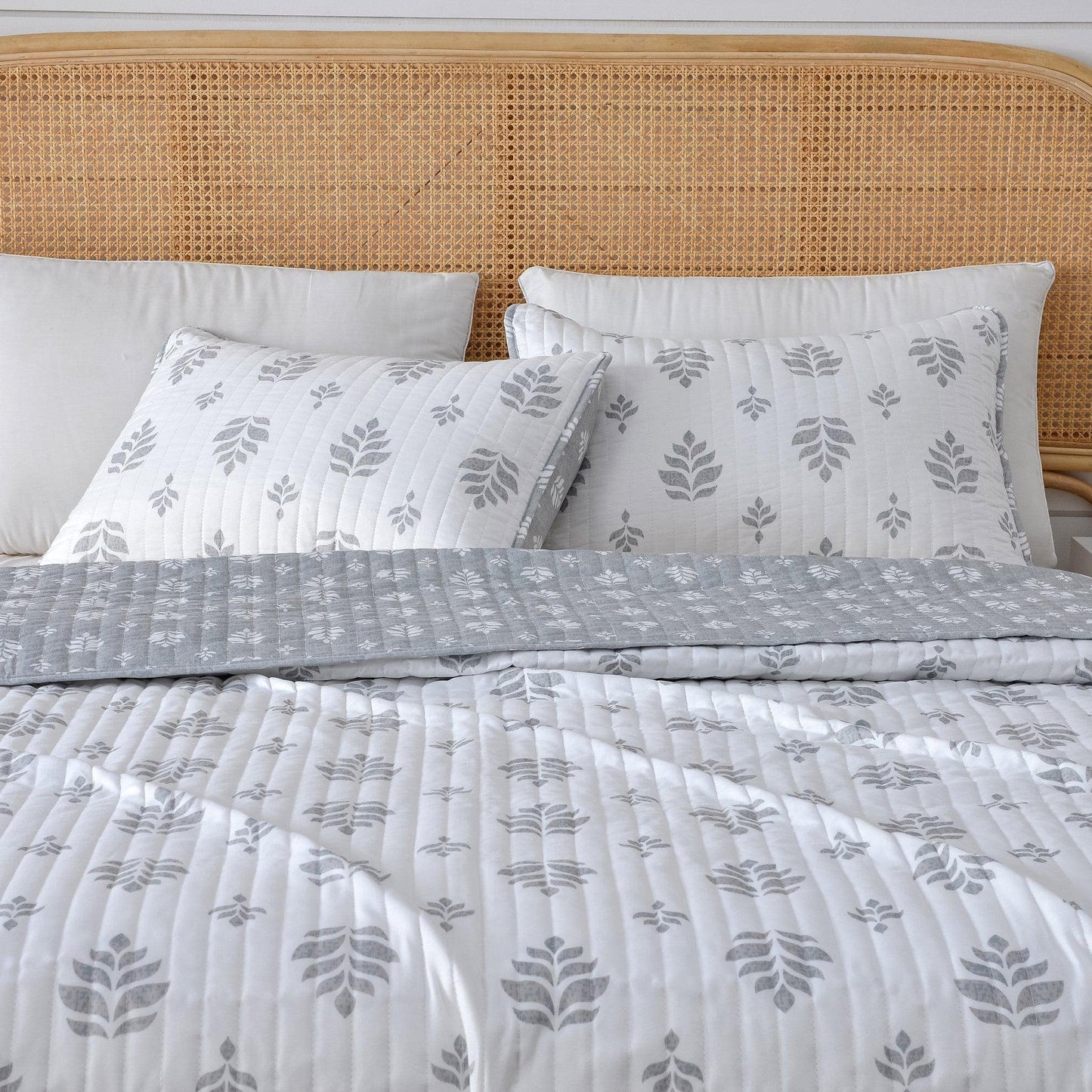 French Floral Quilt With A Soft Cotton Cover