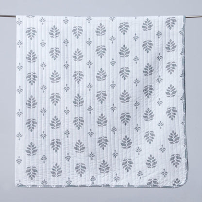 French Floral Quilt With A Soft Cotton Cover