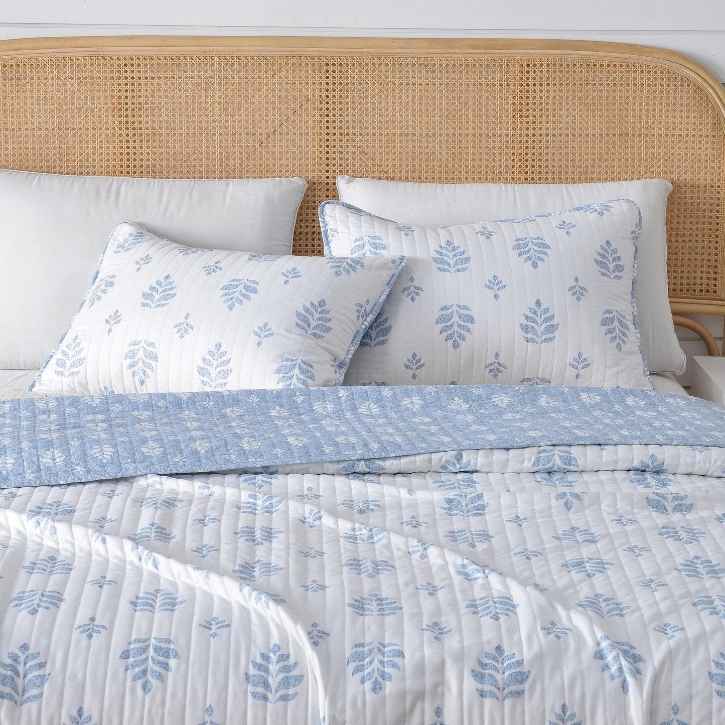 French Floral Quilt With A Soft Cotton Cover
