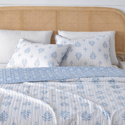 French Floral Quilt With A Soft Cotton Cover