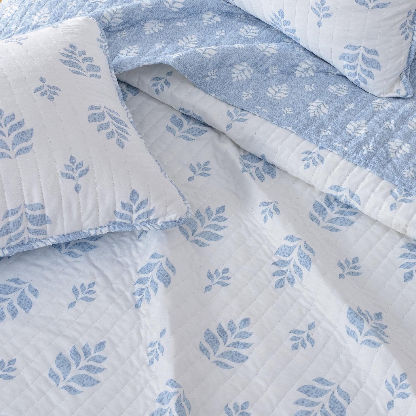 French Floral Quilt With A Soft Cotton Cover
