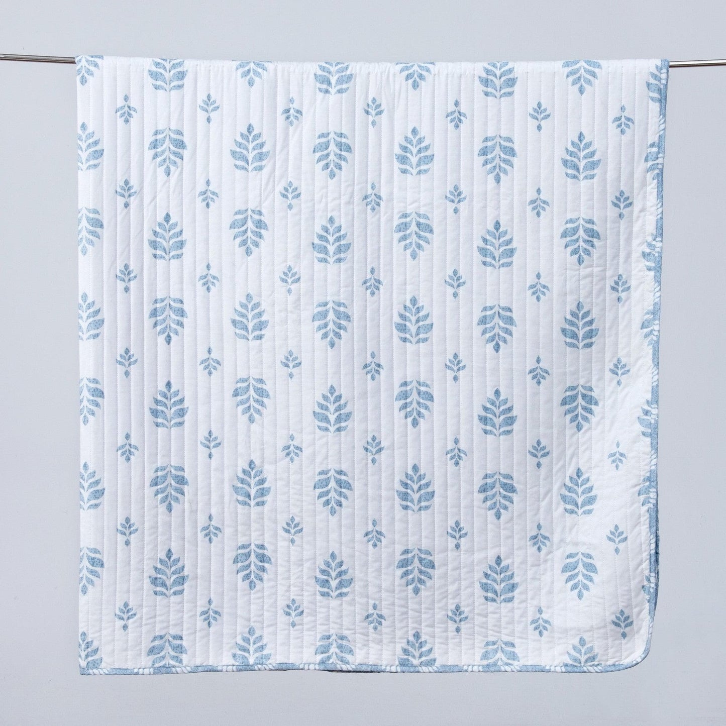 French Floral Quilt With A Soft Cotton Cover