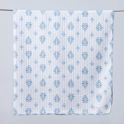 French Floral Quilt With A Soft Cotton Cover