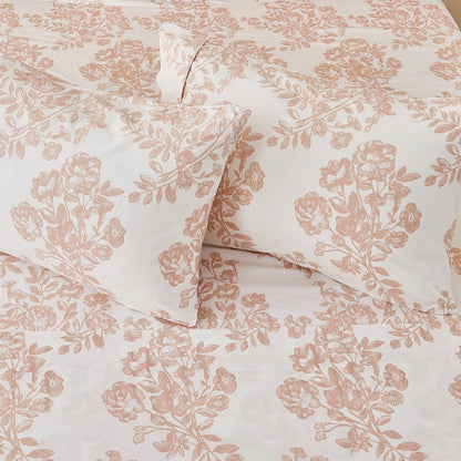 Printed Sheet Set Baylor Collection bed sheets in pink floral pattern by Great Bay Home on Tampa Home & Garden Store