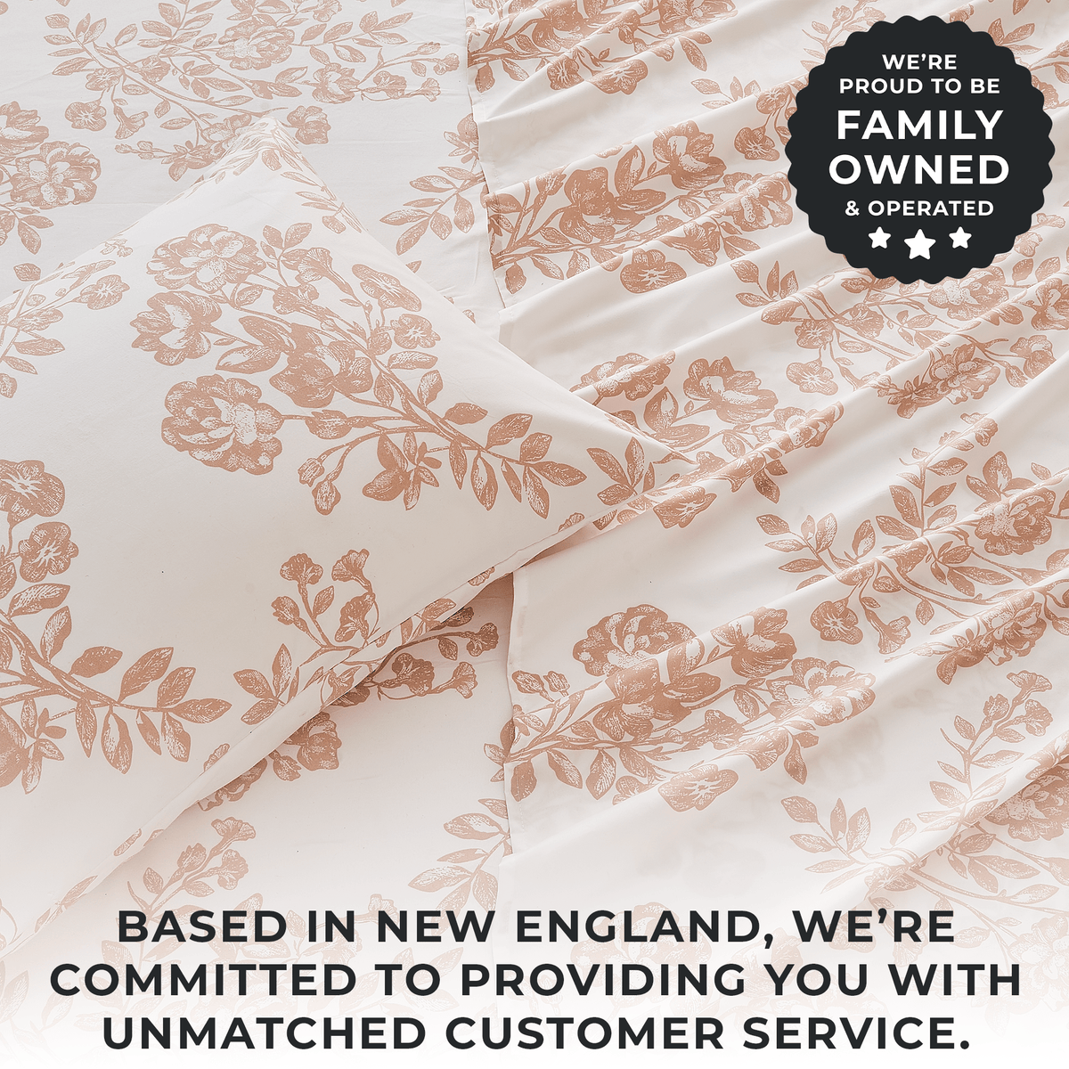 Printed Sheet Set Baylor Collection bed sheets by Great Bay Home in pink floral pattern on Tampa Home & Garden Store