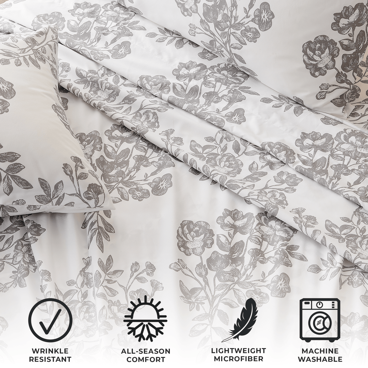 Printed Baylor Sheet Set floral print sheets Great Bay Home on Tampa Home & Garden Store on Tampa Home & Garden Store