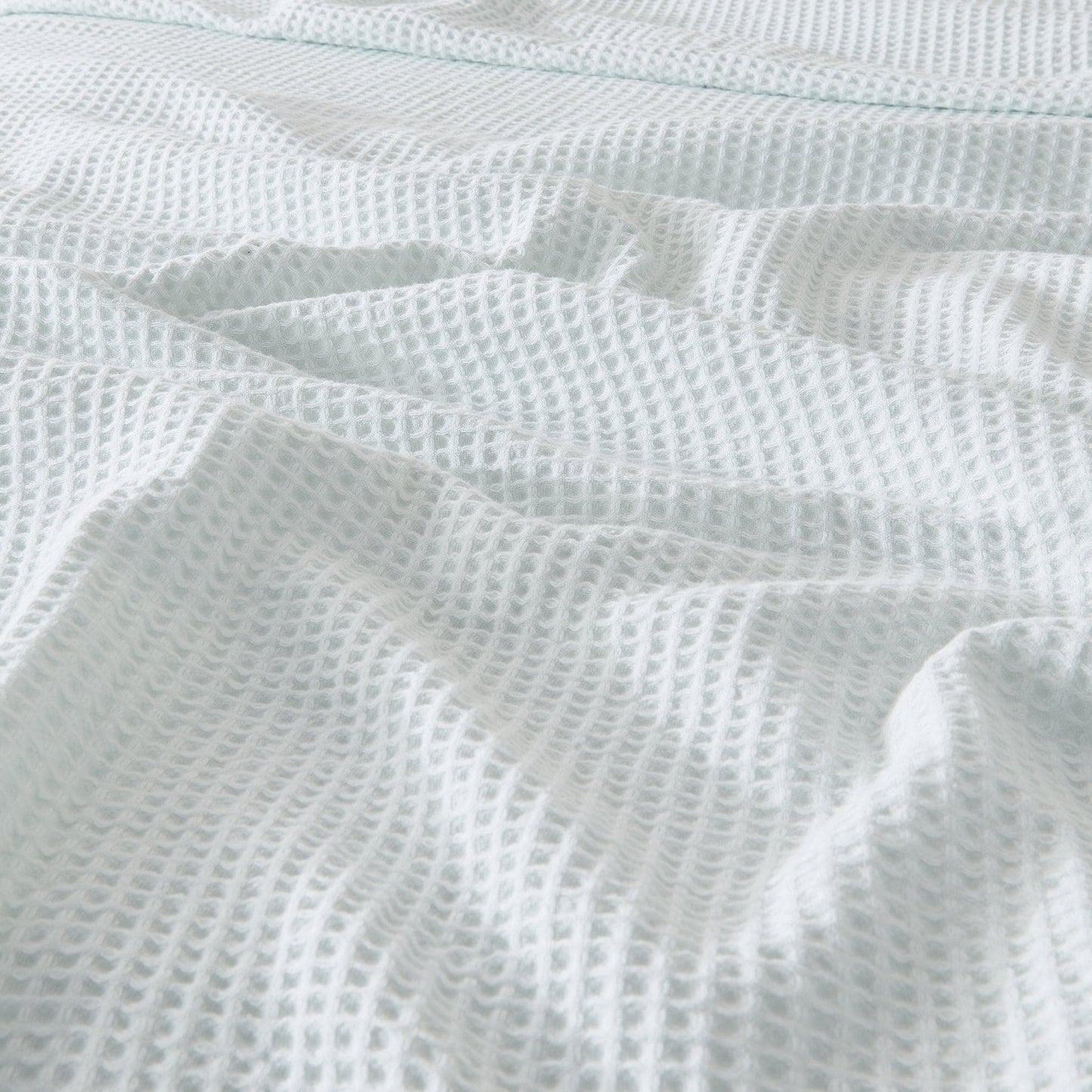 Organic Cotton And Waffle Weave Throw Blanket