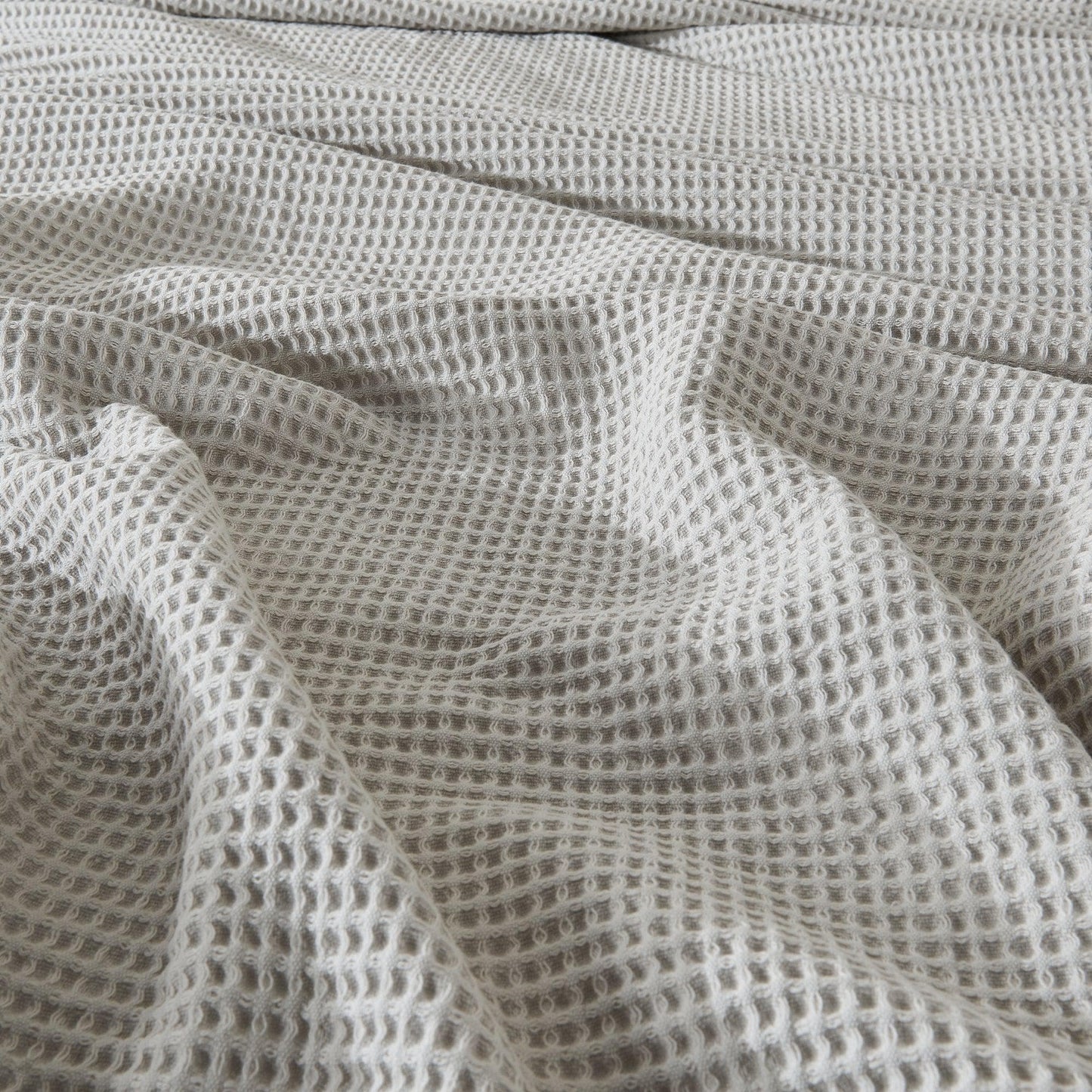 Organic Cotton And Waffle Weave Throw Blanket