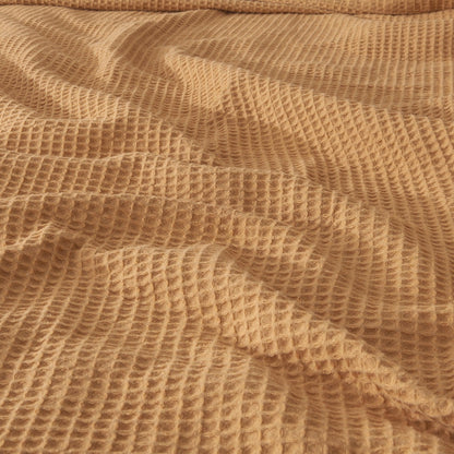 Organic Cotton And Waffle Weave Throw Blanket