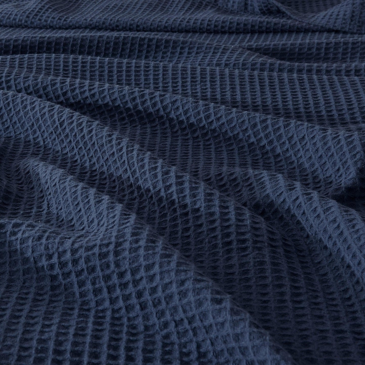 Organic Cotton And Waffle Weave Throw Blanket