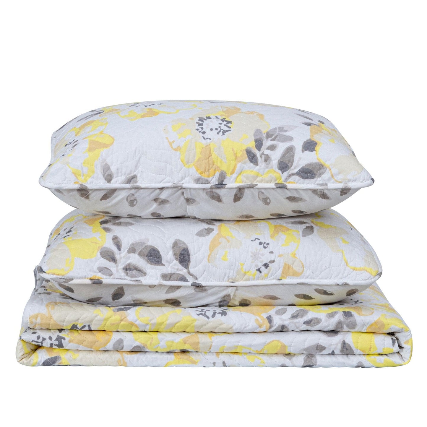 Helene Collection Floral Quilt Set with Shams