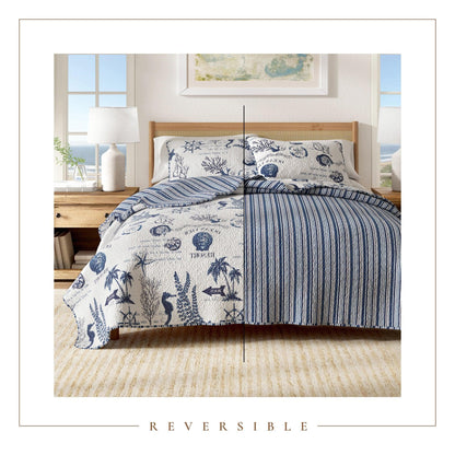 Coastal Quilt Set in the Catalina Collection