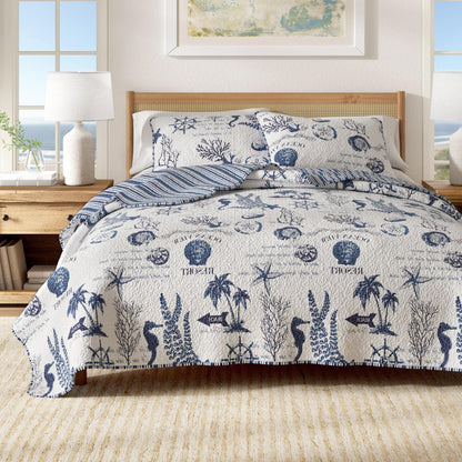 Coastal Quilt Set in the Catalina Collection