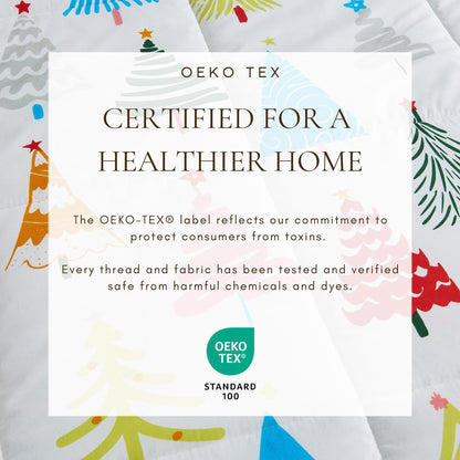 Reversible Christmas Comforter and Sham Set by Great Bay Home Odette OEKO-TEX Standard 100 on Tampa Home & Garden Store