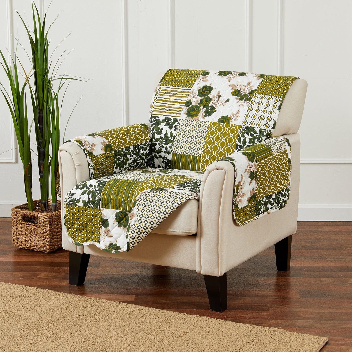 Reversible Floral Patchwork Furniture Cover