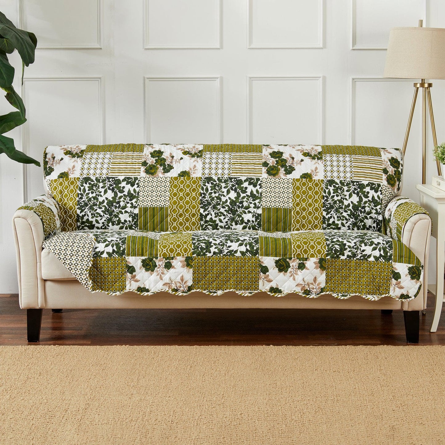 Reversible Floral Patchwork Furniture Cover