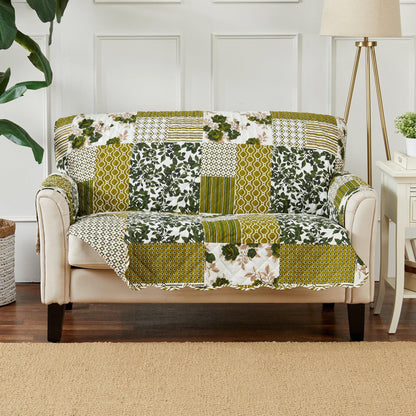 Reversible Floral Patchwork Furniture Cover
