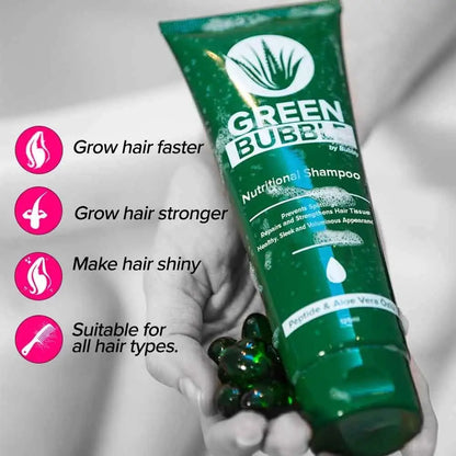 Green Bubble Hair Growth Set by Bubbly green shampoo for all hair types on Tampa Home & Garden Store