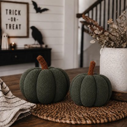 Blair Pumpkin II Plush Pillow for Cozy Decor
