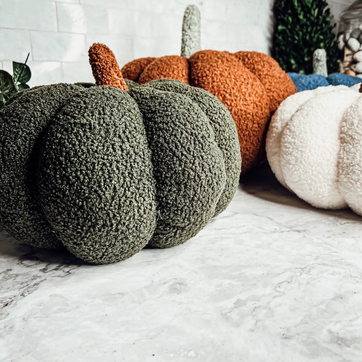 Blair Pumpkin II Plush Pillow for Cozy Decor