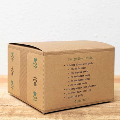 Kit de semillas para flores de interior "Cultiva un jardín de flores"