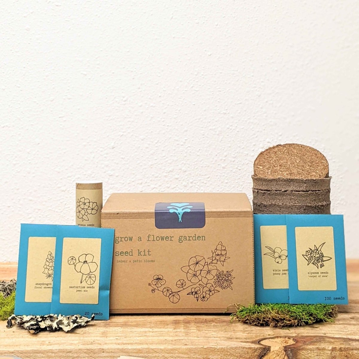 Kit de semillas para flores de interior "Cultiva un jardín de flores"