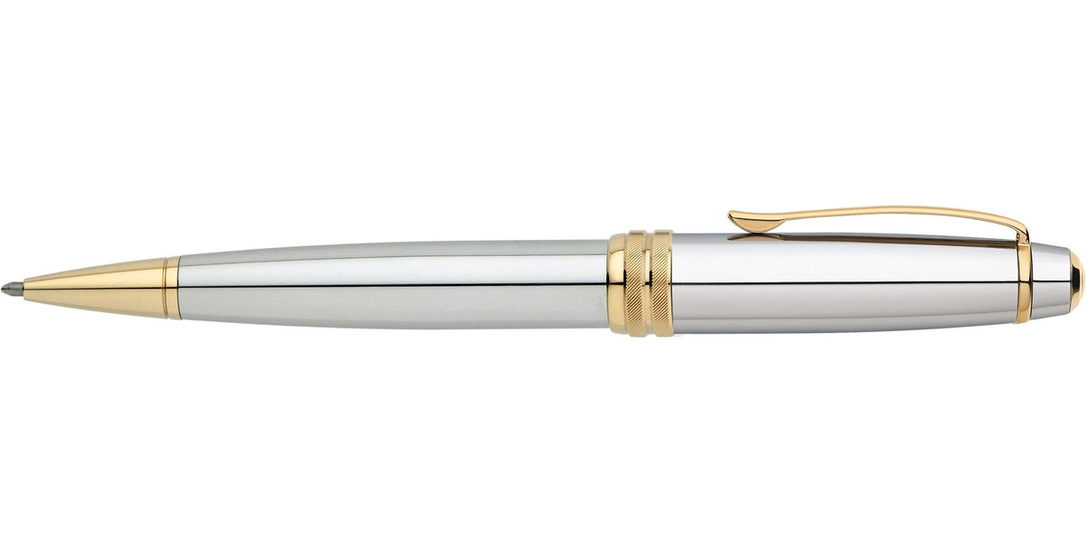 Bailey Medalist Ballpoint Pen, silver body with gold trim, A.T. Cross on Tampa Home & Garden Store