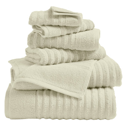 Luxury Combed Cotton and Ribbed Bath Towels