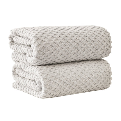 Cotton Diamond Waffle Weave Bath Towel Set