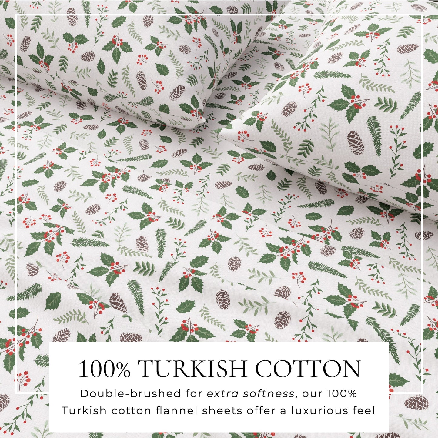 Turkish Cotton And Christmas Flannel Sheet Set