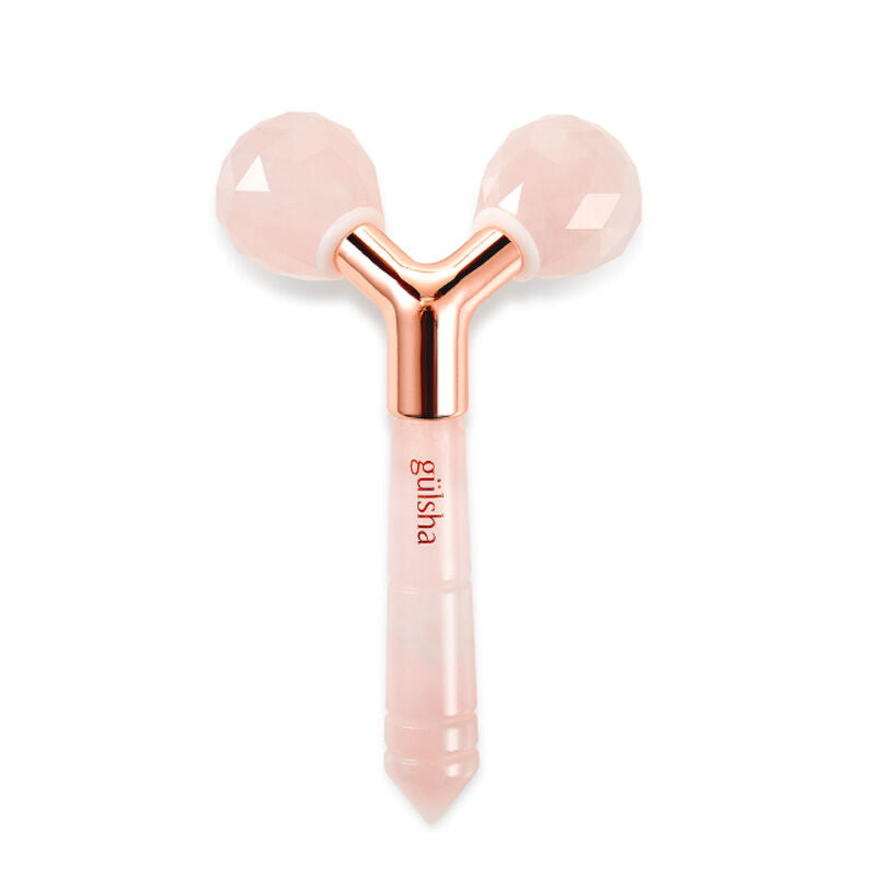 Gulsha Rose Quartz Facial Massager with pink spheres and rose-gold handle on Tampa Home & Garden Store