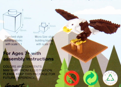 Mini blocs de construction - Aigle à tête blanche