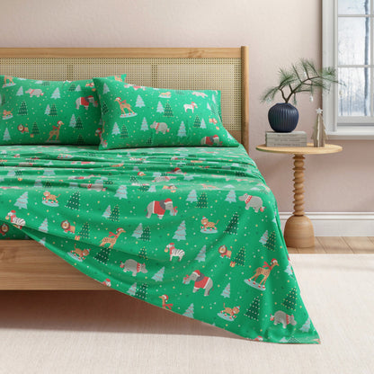 Soft and Plush Turkish Cotton Christmas Sheets