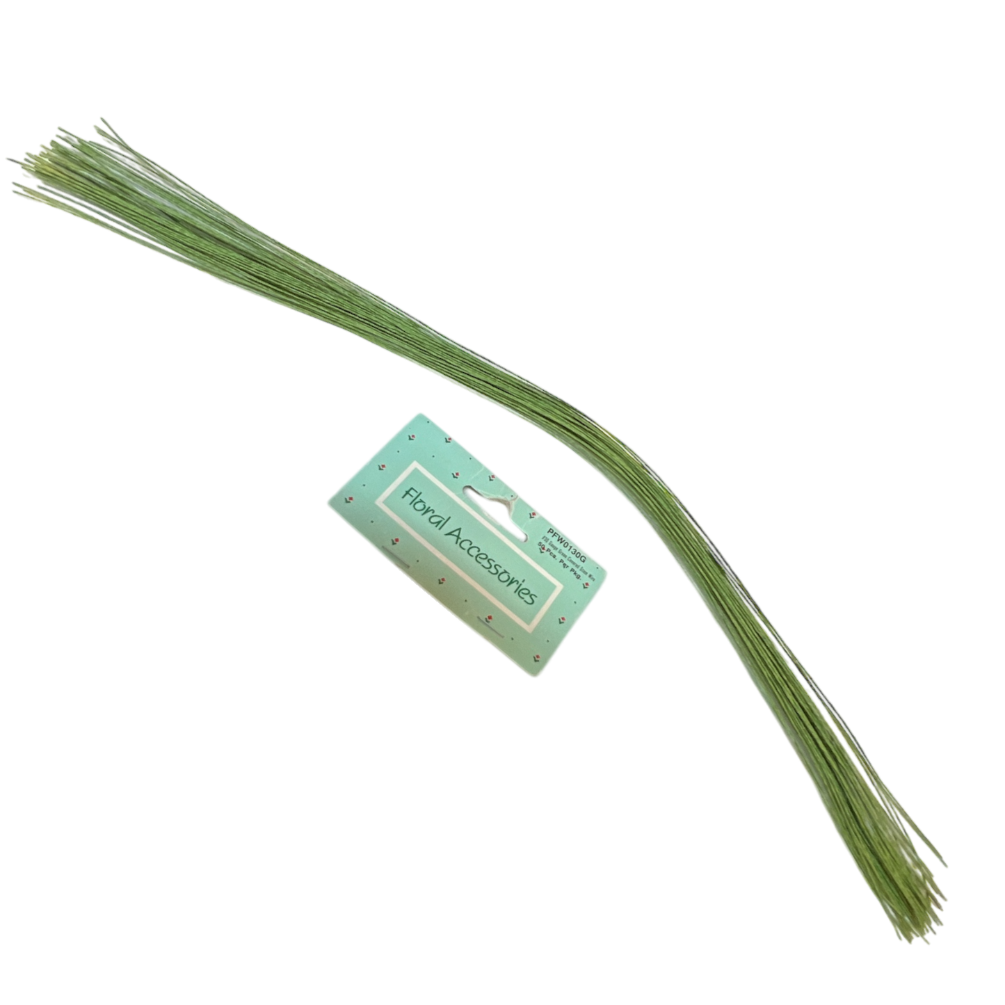 Green Florist Stem Wire - 30 Gauge