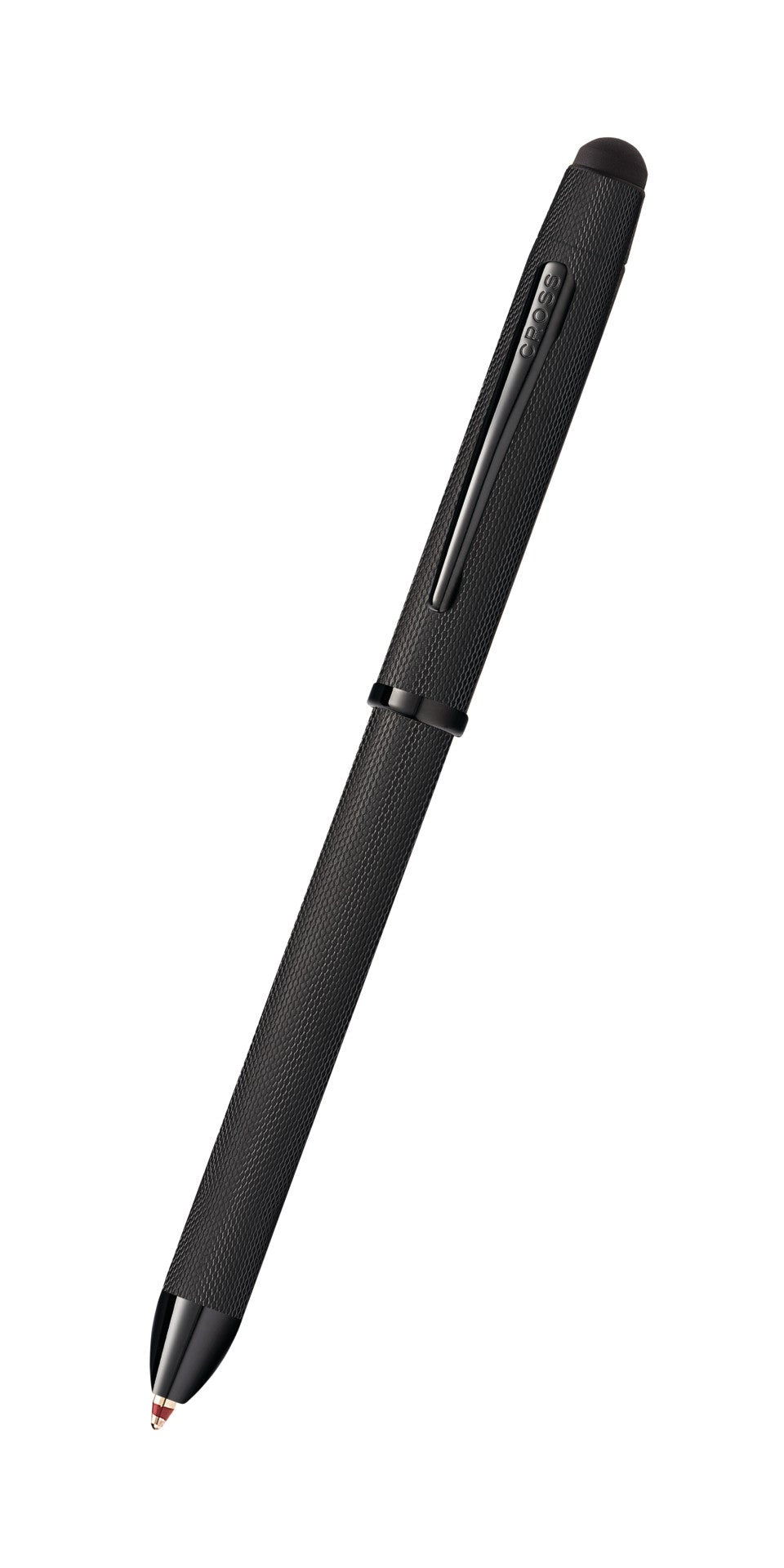 Tech3+™ Brushed Black PVD Multifunction Pen by A.T. Cross with textured grip and CROSS clip on Tampa Home & Garden Store