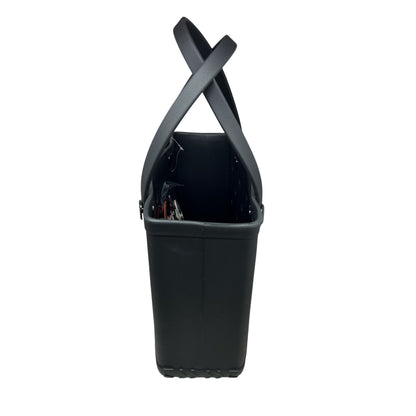 Bolso de mano con 12 dijes extraíbles - Negro