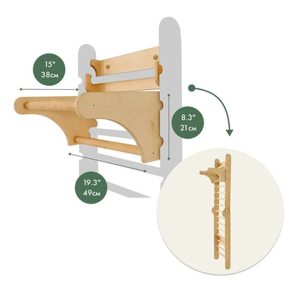 Goodevas Gym Addition to Climbing Ladders ladder accessory for activity toys, wallmount on Tampa Home & Garden Store