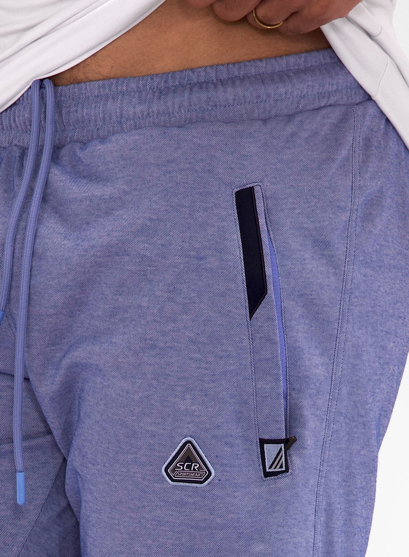 Urban Stride All-Day Wear Shorts by SCR Sportswear in lavender heather with zip pocket on Tampa Home & Garden Store