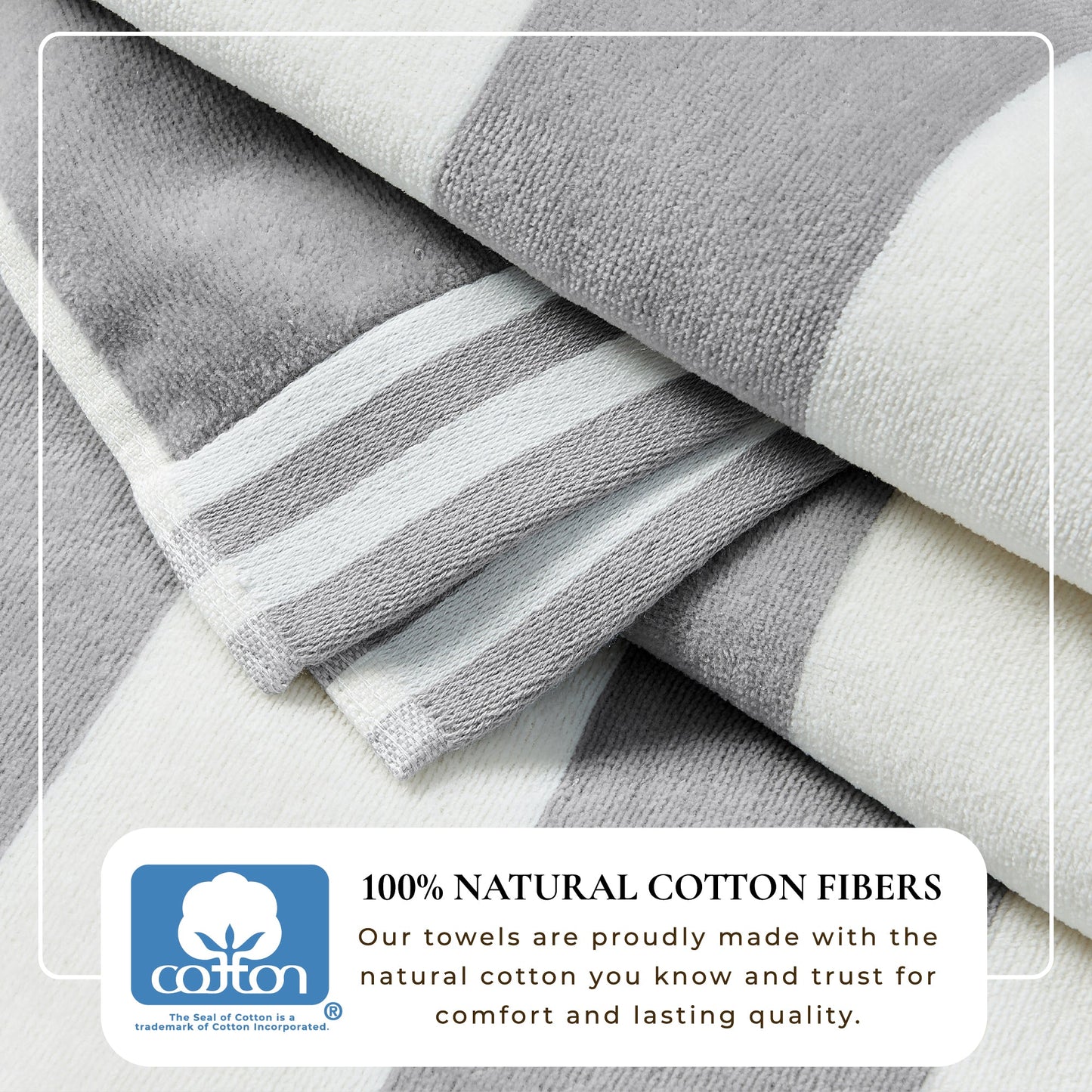Striped Cabana Beach Towel and Soft Pastel Colors