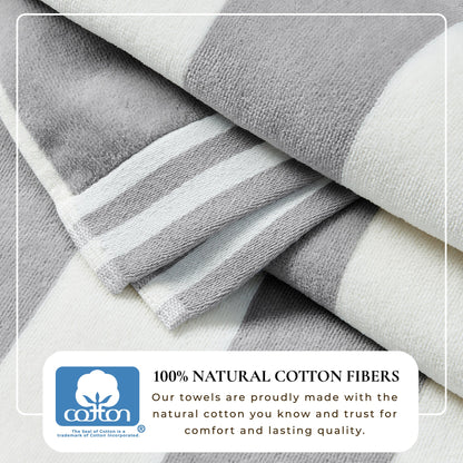 Striped Cabana Beach Towel and Soft Pastel Colors