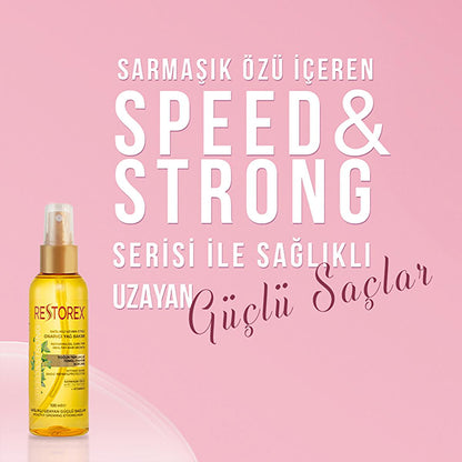 Restorex hair care oil spray bottle with ivy extract & Vitamin E, yellow liquid, 100 ml on Tampa Home & Garden Store