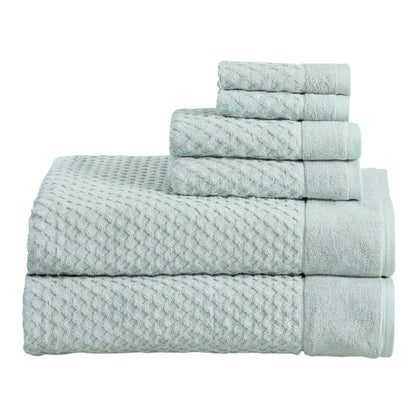 Cotton Diamond Waffle Weave Bath Towel Set