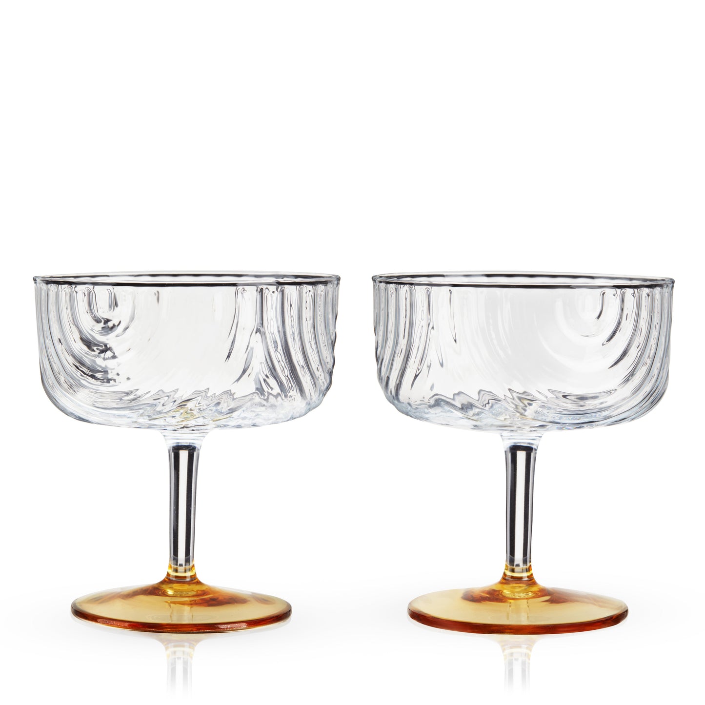 Gatsby Style And Gold Plated Cocktail Glass Set