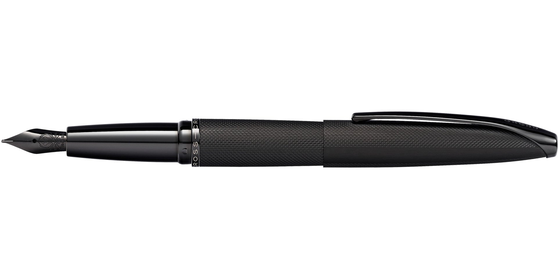 ATX brushed black stainless steel fountain pen with medium nib, Cross brand on Tampa Home & Garden Store