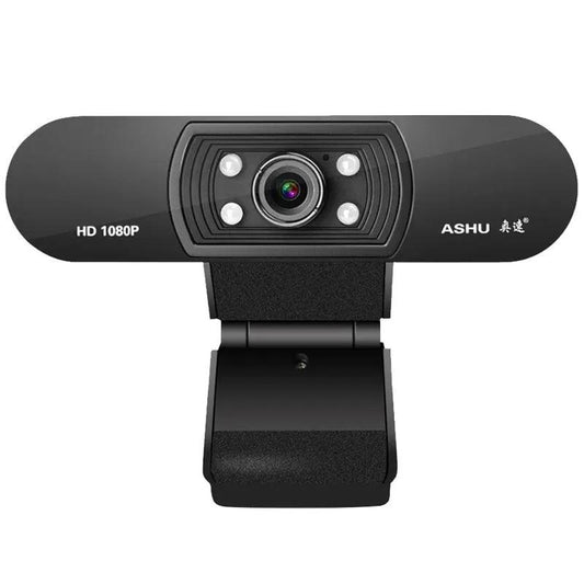 Webcam H800 full HD 1080p USB with built-in mic and four LED lights ASHU on Tampa Home & Garden Store