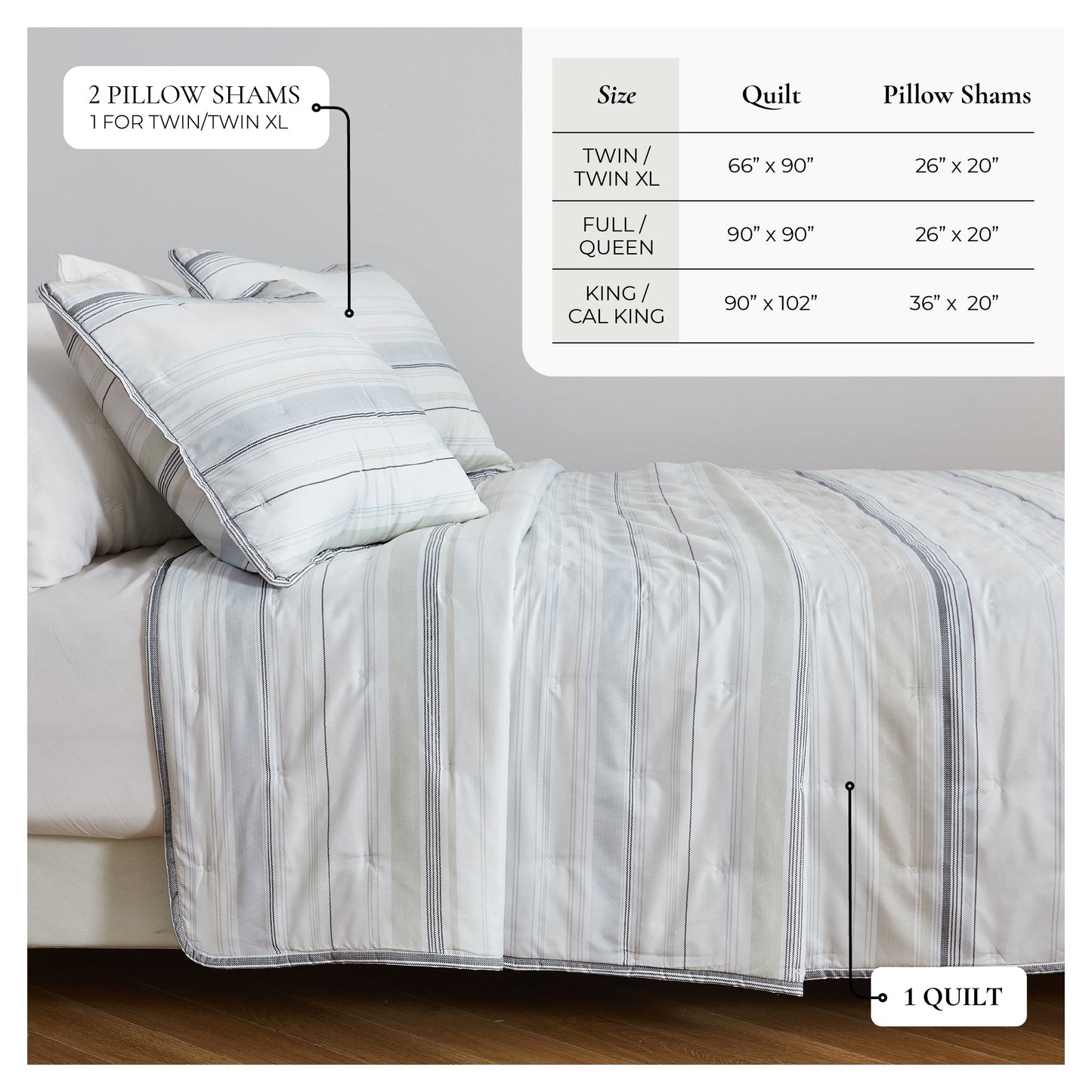 Modern Dot Stitch Quilt Set For Bedrooms